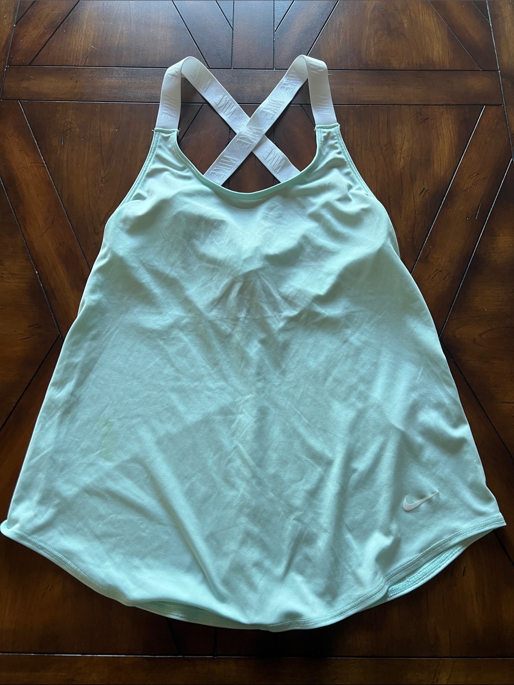 Nike Mint Green Cross-Back Athletic Tank
